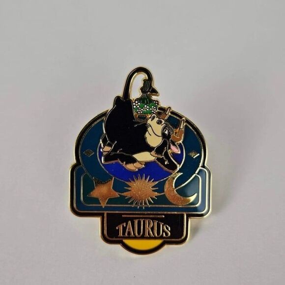 Disney Pin Ferdinand Bull Taurus Signs of the Zodiac 2002 12306 May Flowers Vtg - Picture 2 of 6
